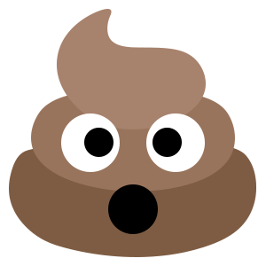 cool and cute Pile of Poo Emoji Sticker for stickermania