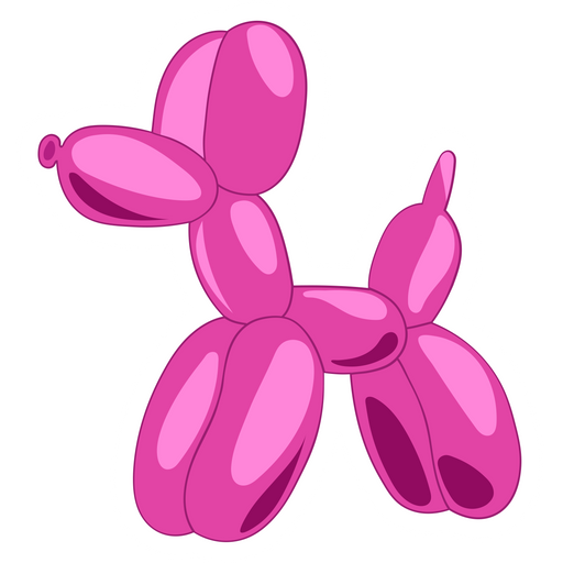 Pink Balloon Dog Sticker