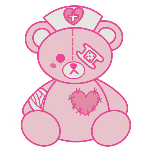 Pink Plush Toy Sticker