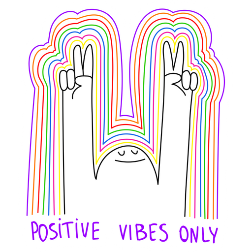 Positive Vibes Only Sticker