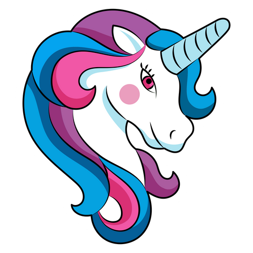 here is a Pretty Unicorn Sticker from the Noob Pack collection for sticker mania