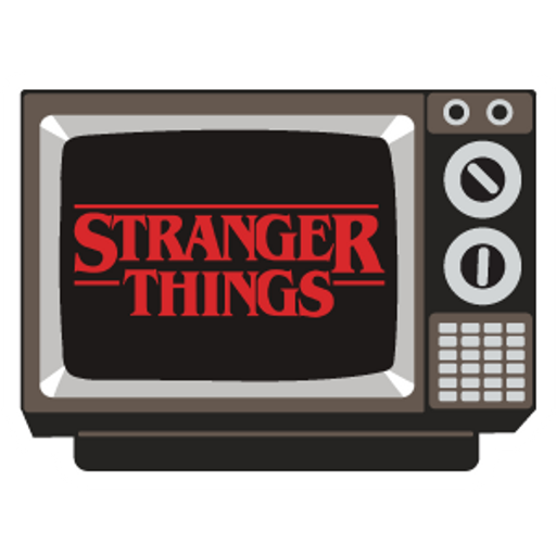 here is a Retro TV Stranger Things Sticker from the Movies and Series collection for sticker mania