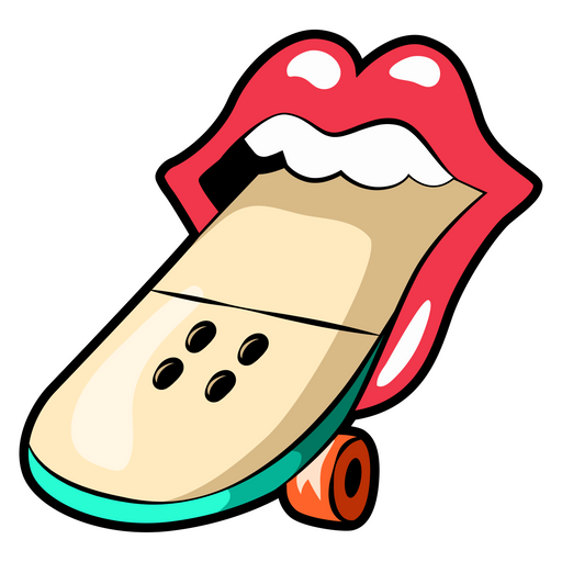 here is a Rolling Stones Skateboard Sticker from the Skateboard collection for sticker mania