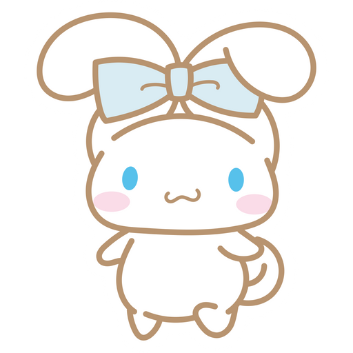 here is a Sanrio Cinnamoroll Bow Sticker from the Sanrio collection for sticker mania