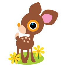 Sanrio Deery Lou in Flowers Sticker