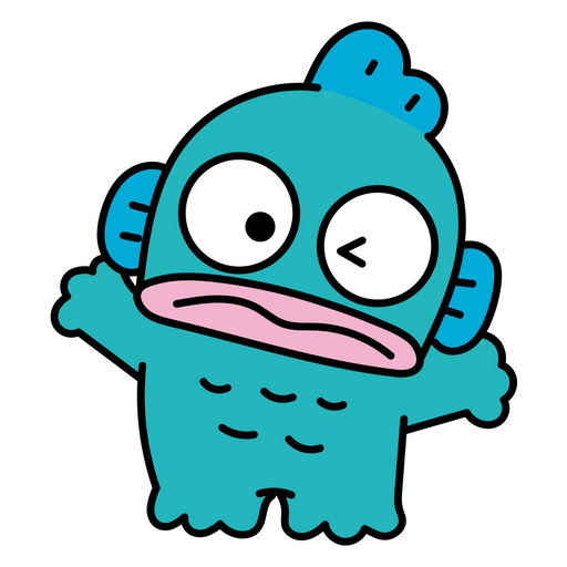 here is a Sanrio Hangyodon Sticker from the Sanrio collection for sticker mania