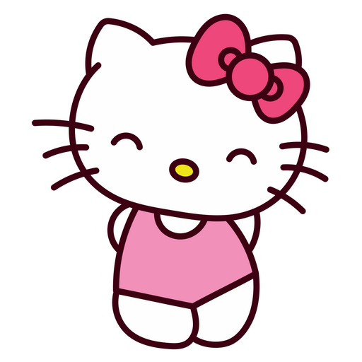 here is a Sanrio Hello Kitty in a Bathing Suit Sticker from the Sanrio collection for sticker mania