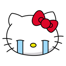 Sanrio Hello Kitty Crying Sticker