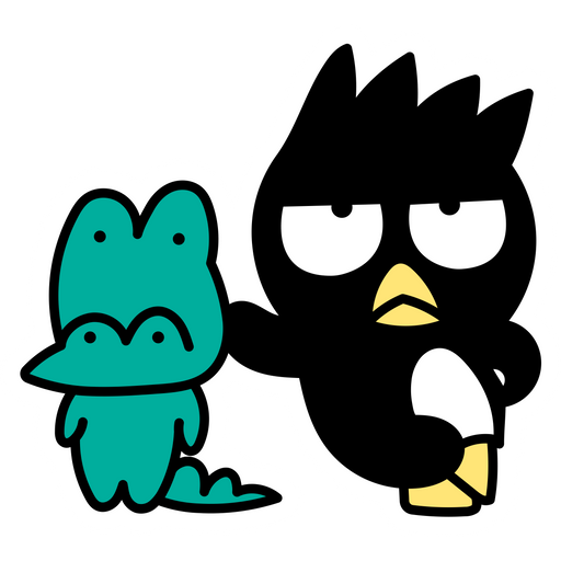 here is a Sanrio Pochi and Badtz-Maru Friends Sticker from the Sanrio collection for sticker mania
