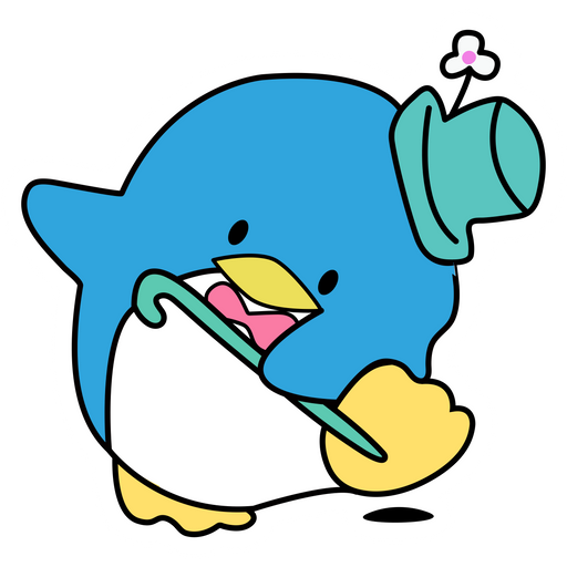 here is a Sanrio Tuxedo Sam Dance Sticker from the Noob Pack collection for sticker mania