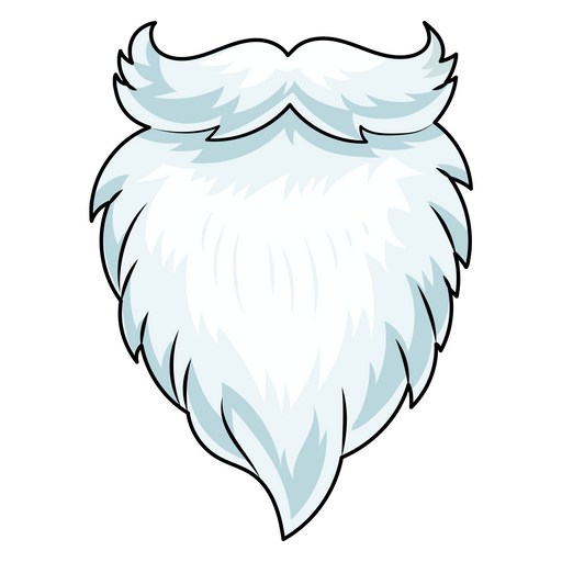 here is a Santa Claus Beard Sticker from the Face Decorations collection for sticker mania