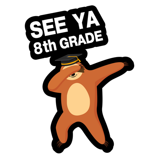 here is a See Ya 8th Grade Sticker from the School collection for sticker mania