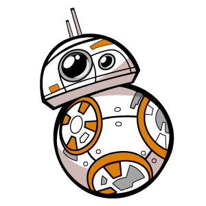 cool and cute Star Wars BB-8 Sticker for stickermania