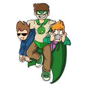 here is a Eddsworld Poweredd from the Cartoons collection for sticker mania