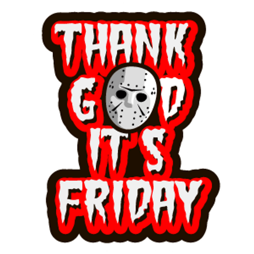 here is a Thank God its Friday from the Halloween collection for sticker mania