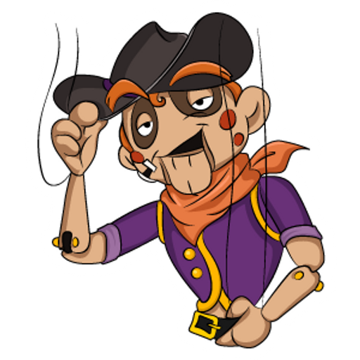 here is a Showdown Bandit Greets You Sticker from the Games collection for sticker mania