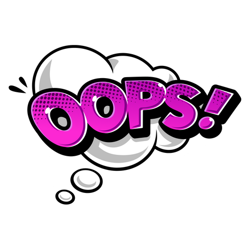 here is a Oops Comics Style Sticker from the Inscriptions and Phrases collection for sticker mania