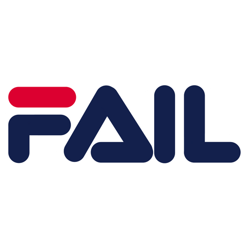 FAIL FILA Logo Style Sticker