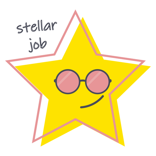 here is a Star - Stellar Job Sticker from the Noob Pack collection for sticker mania