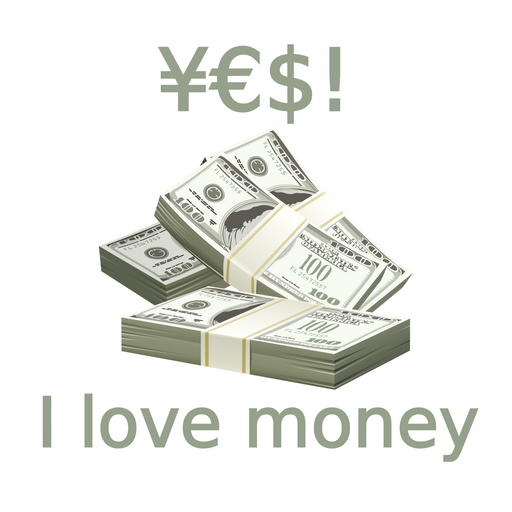 Yes! I Love Money Sticker