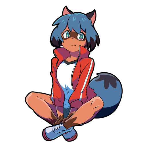 here is a BNA: Brand New Animal Michiru Kagemori Sticker from the Anime collection for sticker mania