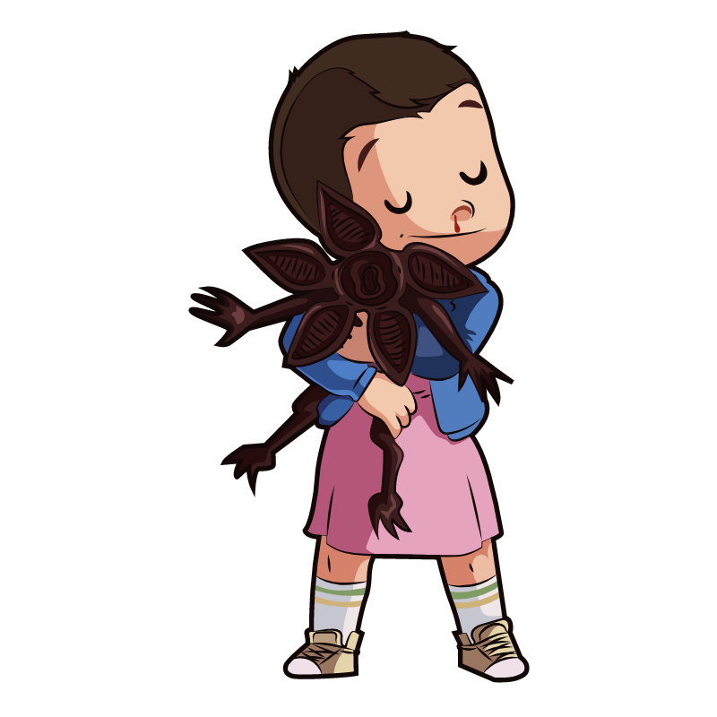 thumbnail image 2 of Eleven Stranger Things Demogorgon Sticker - Hopper & Will Vinyl Decal (Netflix) 2 of 2
