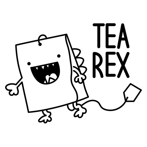 here is a Tea Rex Sticker from the Noob Pack collection for sticker mania