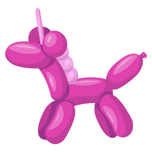 Unicorn Balloon Sticker