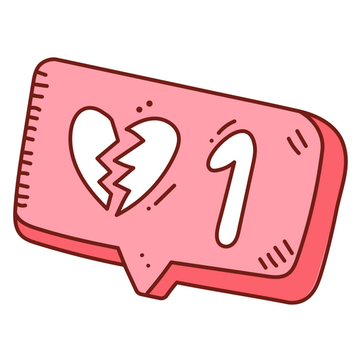 here is a VSCO Girl One Broken Heart Sticker from the VSCO Girl and Aesthetics collection for sticker mania