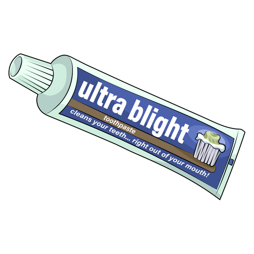 Wacky Packages Toothpaste Sticker
