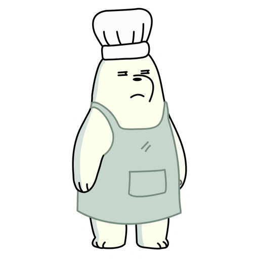 here is a We Bare Bears Ice Bear Suspects Sticker from the We Bare Bears collection for sticker mania