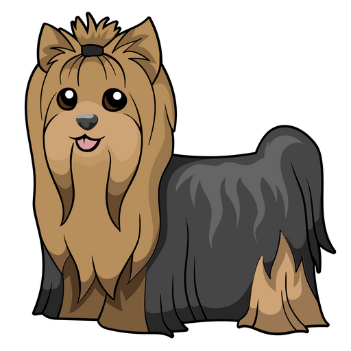 here is a Yorkshire Terrier Dog Sticker from the Animals collection for sticker mania