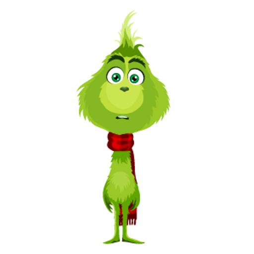 here is a Young Grinch Sticker from the Cartoons collection for sticker mania