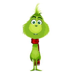 cool and cute Young Grinch Sticker for stickermania