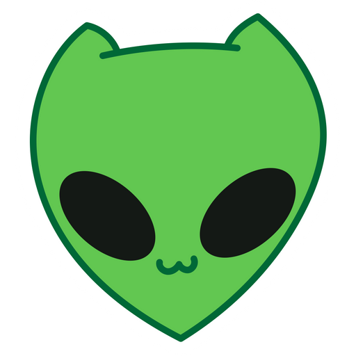 Cute Alien Cat Sticker