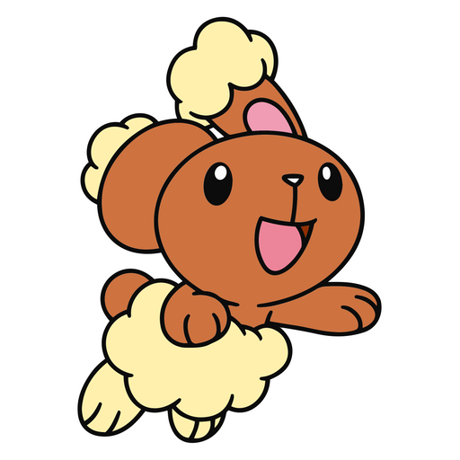 here is a Pokemon Buneary Bounce Sticker from the Pokemon collection for sticker mania
