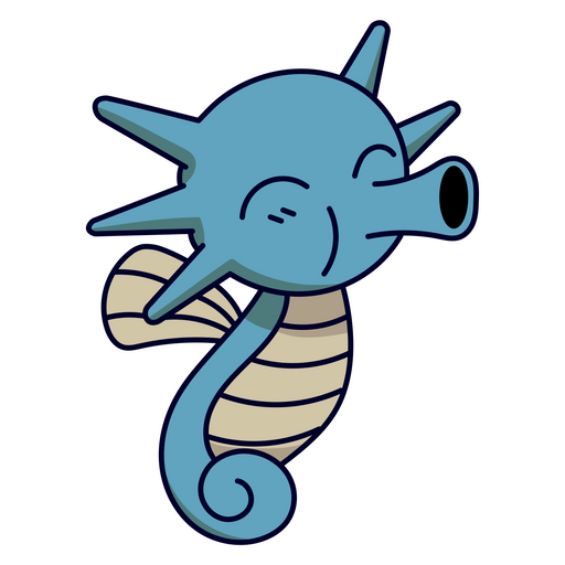 here is a Pokemon Cute Horsea Sticker from the Pokemon collection for sticker mania