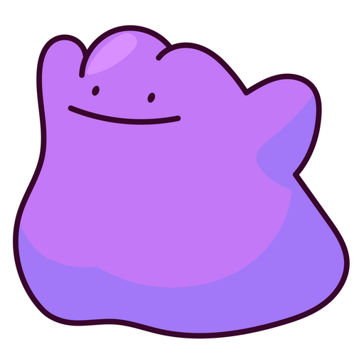 here is a Pokemon Ditto Ready to Engage Sticker from the Pokemon collection for sticker mania