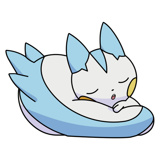 here is a Pokemon Pachirisu is Sleeping Sticker from the Pokemon collection for sticker mania