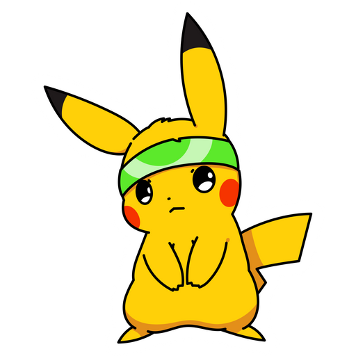 here is a Pokemon Pikachu Athlete Sticker from the Pokemon collection for sticker mania