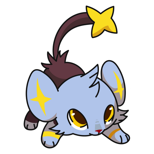 here is a Pokemon Shinx Ready Sticker from the Pokemon collection for sticker mania