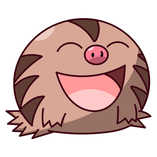 here is a Pokemon Swinub Smile Sticker from the Pokemon collection for sticker mania
