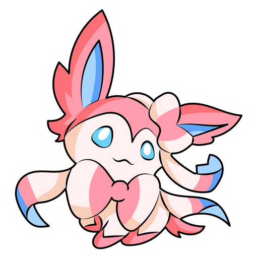 here is a Pokemon Sylveon Sticker from the Pokemon collection for sticker mania