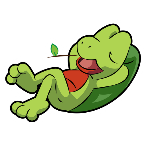 here is a Pokemon Treecko Relax Sticker from the Pokemon collection for sticker mania