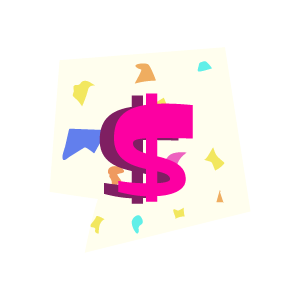 cool and cute Ransom Alphabet Symbol Dollar Sign for stickermania