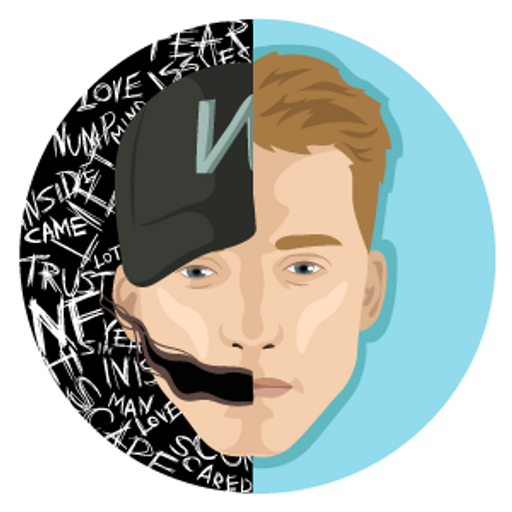 here is a NF Face from the Rappers collection for sticker mania