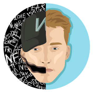 cool and cute NF Face for stickermania