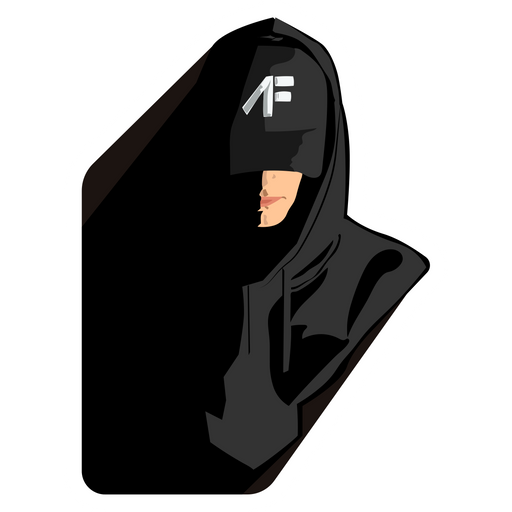 here is a NF in Black Hoodie Sticker from the Rappers collection for sticker mania