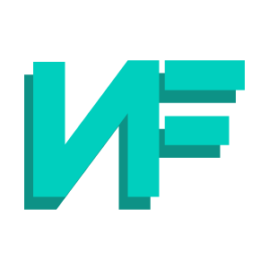 cool and cute NF Logo for stickermania