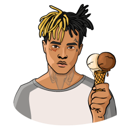 here is a XXXtectation with Ice Cream from the Rappers collection for sticker mania